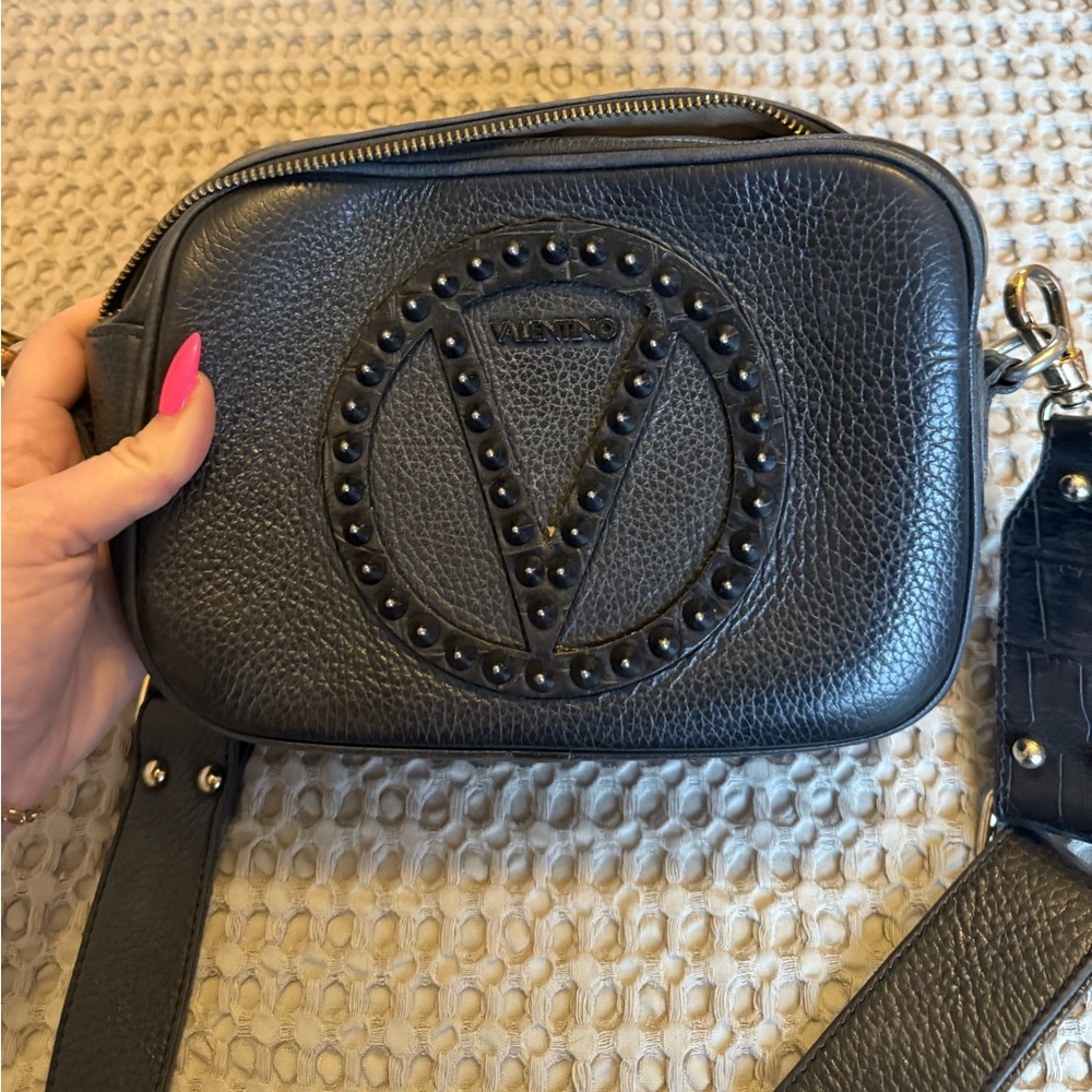 Black Valentino leather purse